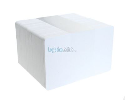 Tarjetas PVC blancas biodegradablas (Pack de 100)