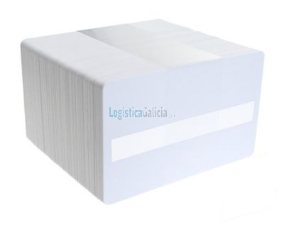 Tarjetas PVC blancas con panel de firma para impresoras de tarjetas (Pack de 100)