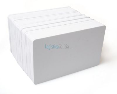 Tarjetas PVC blancas para impresoras de tarjetas (Pack de 100)